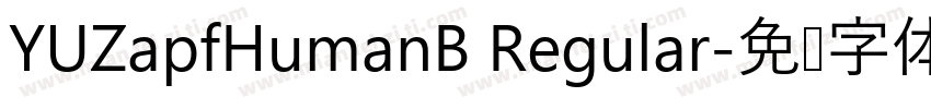 YUZapfHumanB Regular字体转换